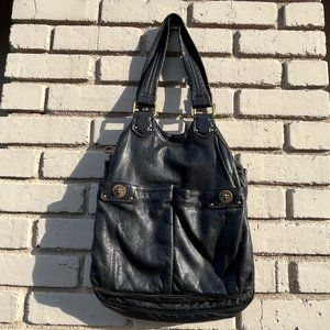 Marc by Marc Jacobs Totally Turnlock Tote in Black Leather